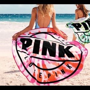 Pink beach towel